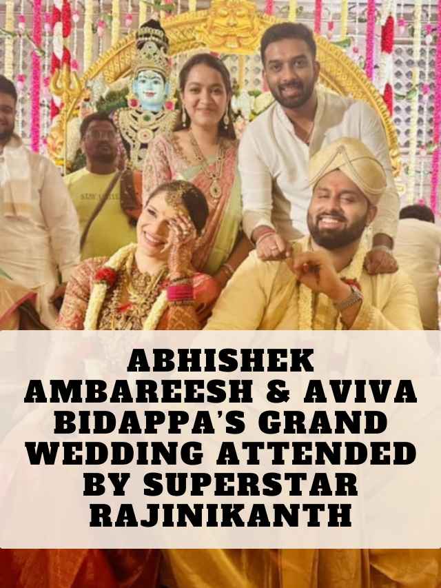 Abhishek Ambareesh & Aviva Bidapa Wedding Images, Marriage Photos ...